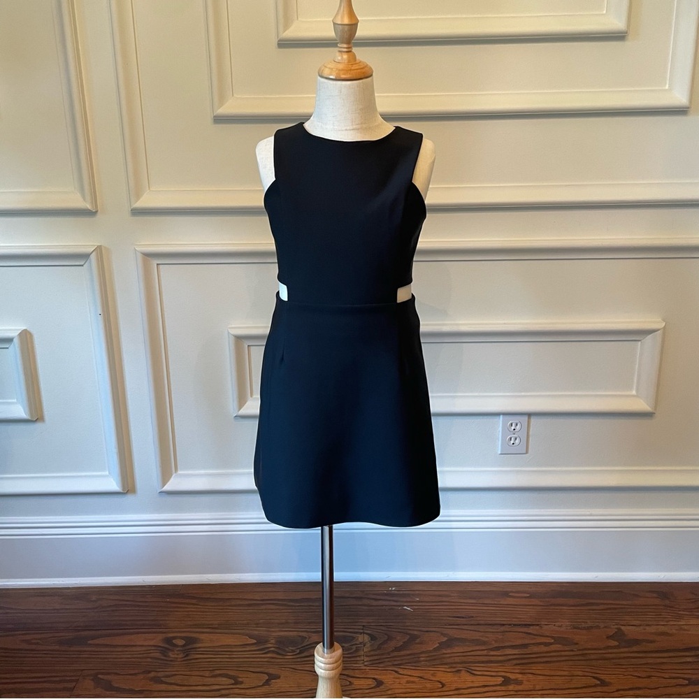 Girls Milly Minis Black Cady Dress sz 8 Kids party dance sleeveless Fall